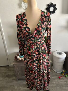 Leith Dresses | Leith Scoop Neck Midi Dress in Pink Smoke Medium | Color: Pink/Tan | Size: M | Madduci1'S Closet